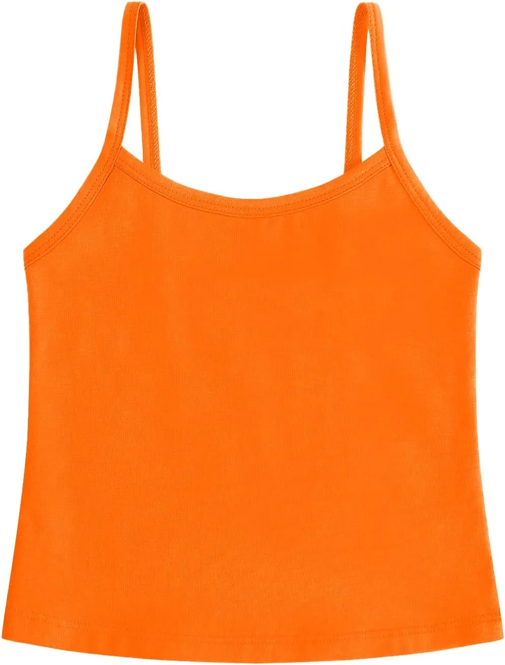 QBK 2T-12Years Girls Camisole Tank Tops Cotton Tagless Cami Sleeveless Spaghetti Undershirts for Gymnastics Dancewear