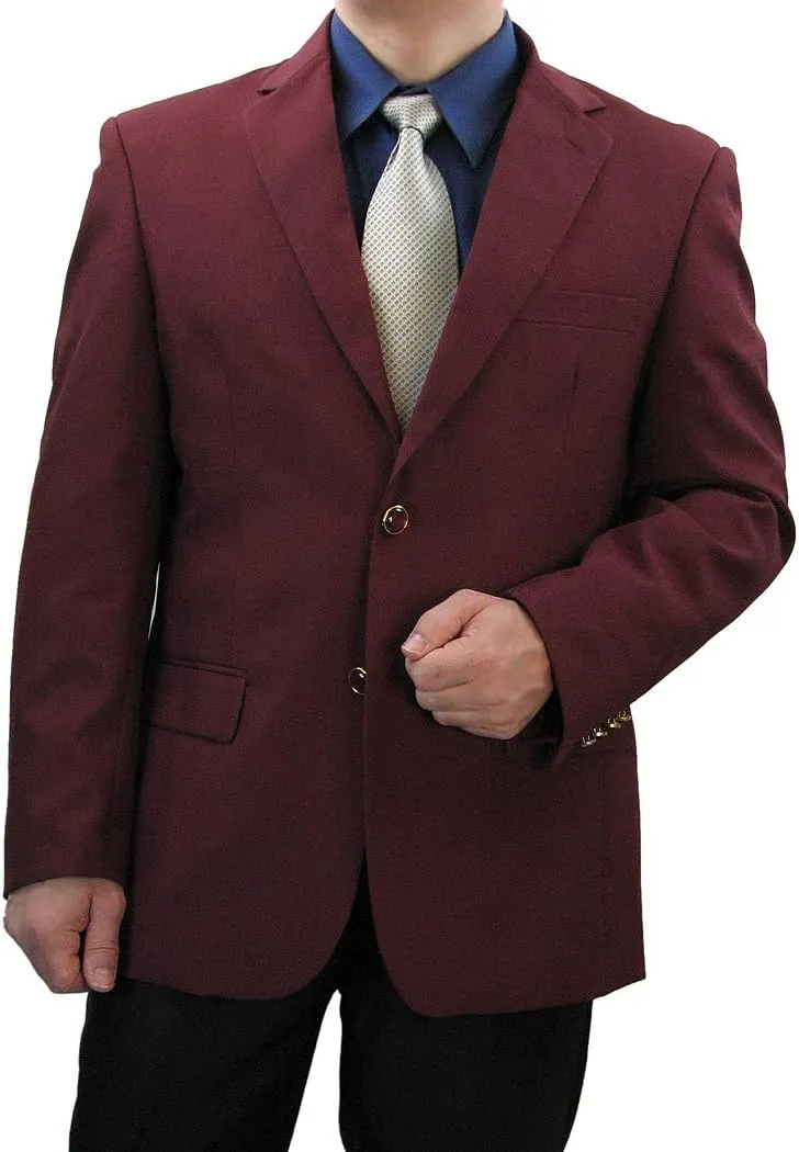 Sharp Hand Tailored Men 2B Dress Blazer w/1 Pair of Socks, Size 36S-56L