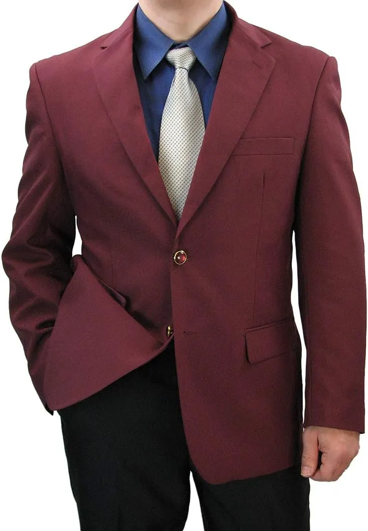 Sharp Hand Tailored Men 2B Dress Blazer w/1 Pair of Socks, Size 36S-56L