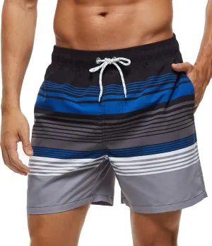 SILKWORLD Men's Swim Trunks Quick Dry Shorts with Pockets