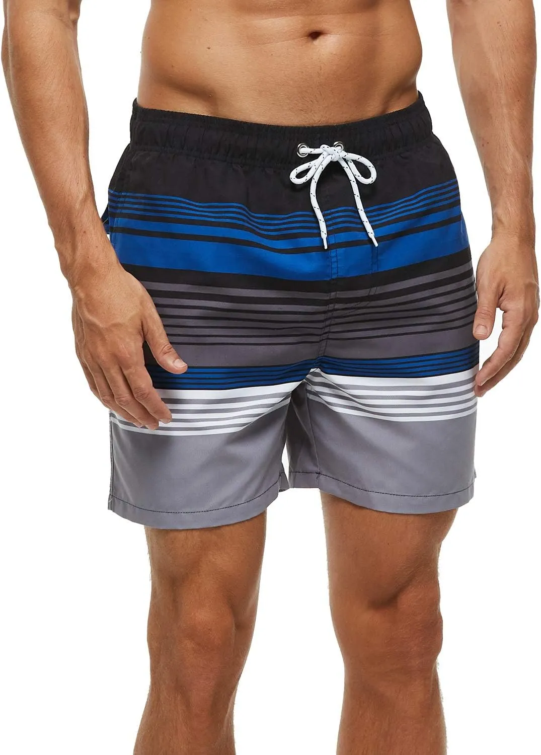 SILKWORLD Men's Swim Trunks Quick Dry Shorts with Pockets