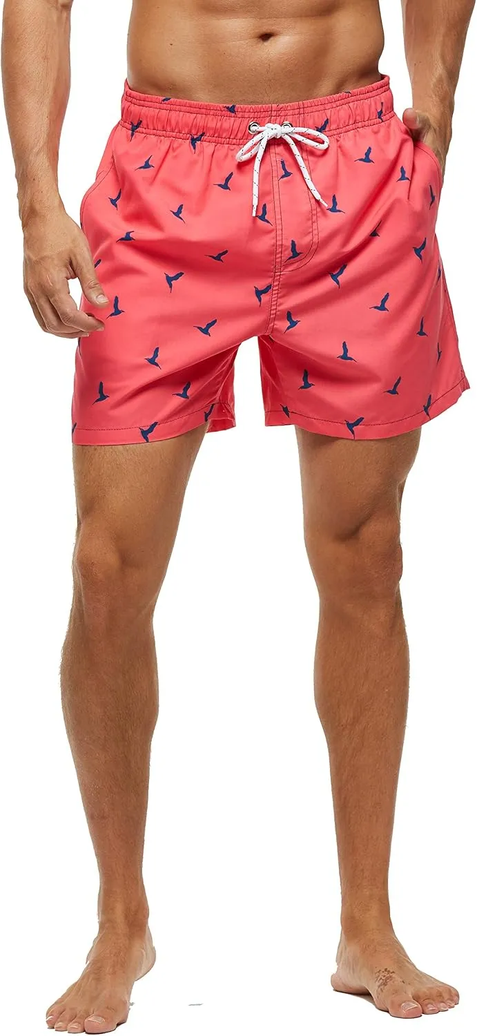 SILKWORLD Men's Swim Trunks Quick Dry Shorts with Pockets