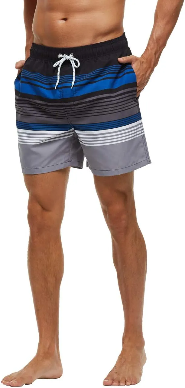 SILKWORLD Men's Swim Trunks Quick Dry Shorts with Pockets