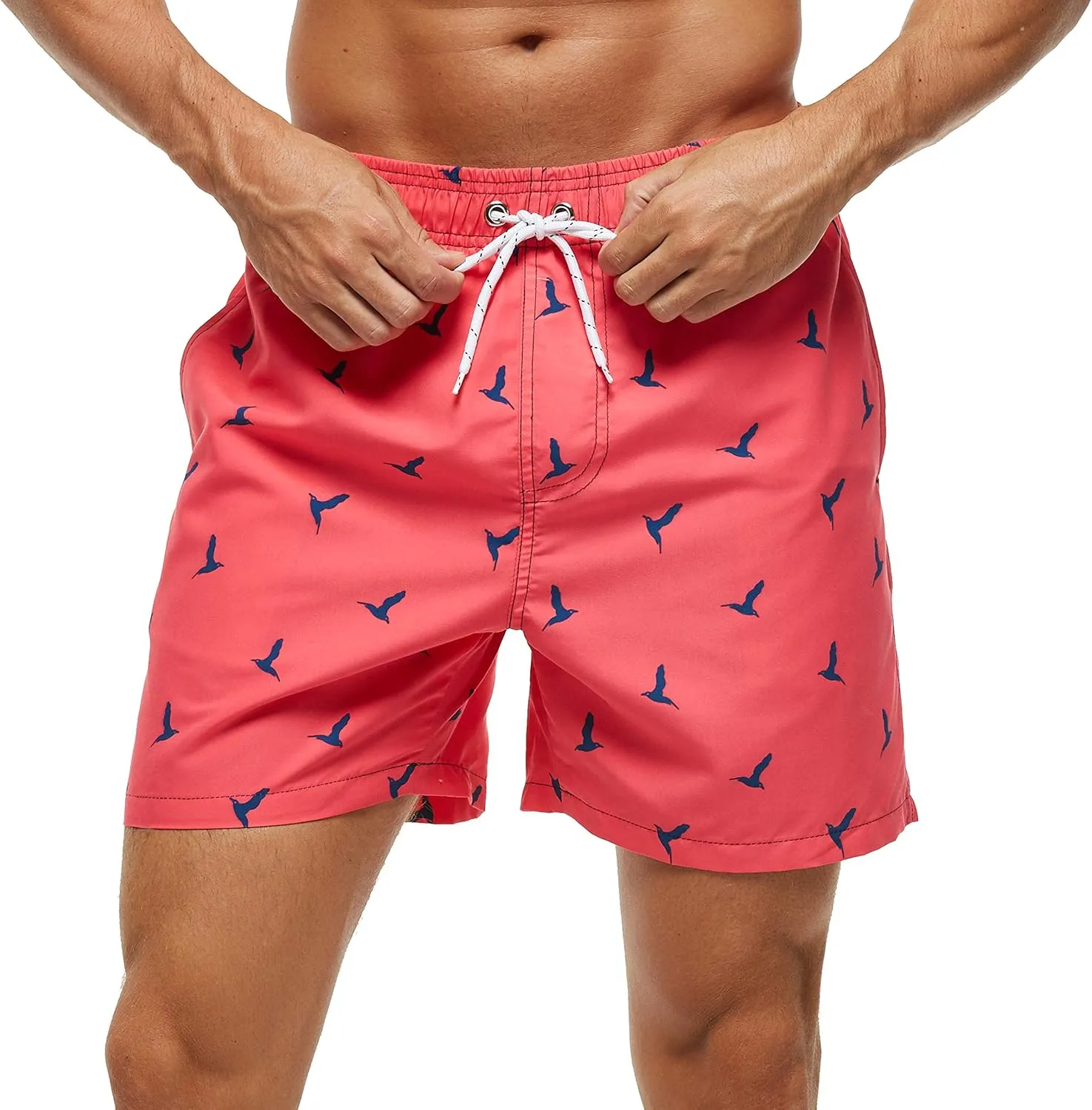 SILKWORLD Men's Swim Trunks Quick Dry Shorts with Pockets
