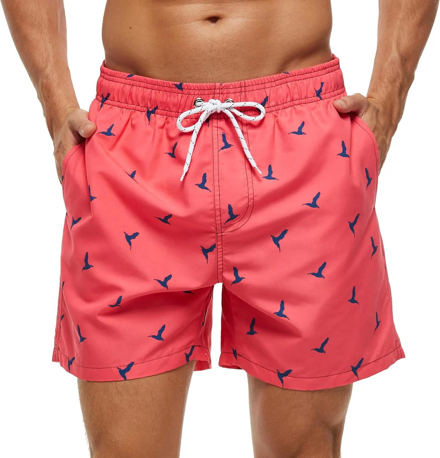 SILKWORLD Men's Swim Trunks Quick Dry Shorts with Pockets