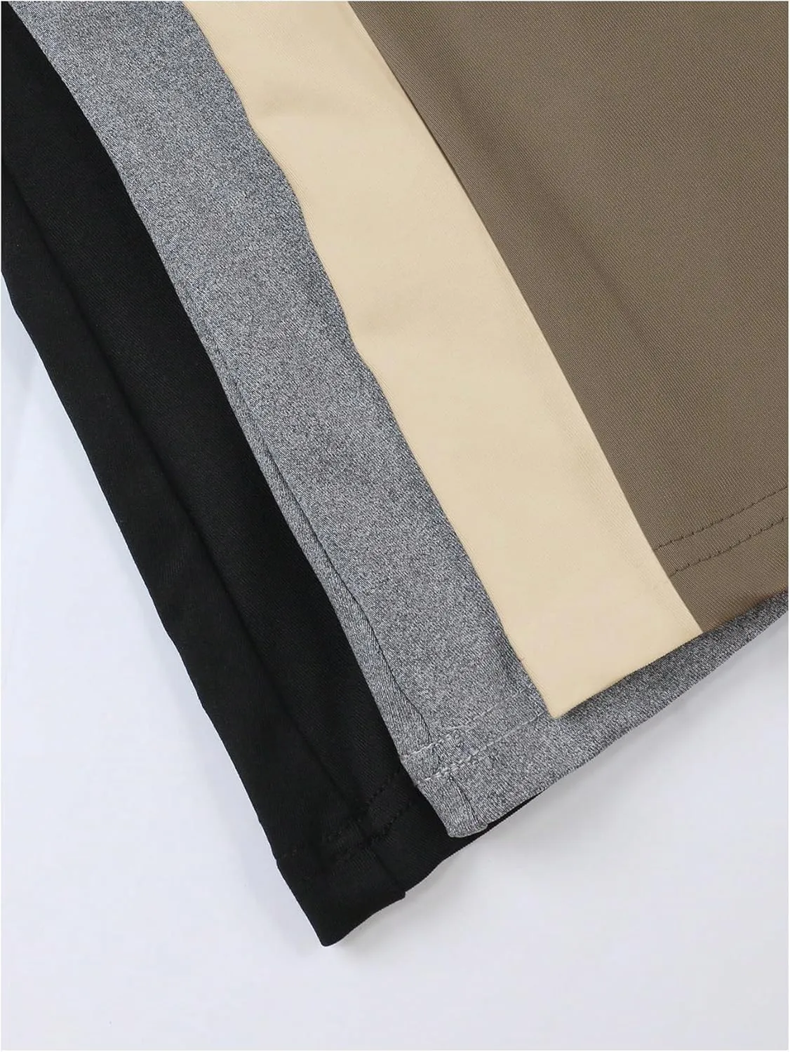 SOLY HUX Women's Plus Size 4 Packs Long Tank Tops Sleeveless Undershirts Layering Basic Vests