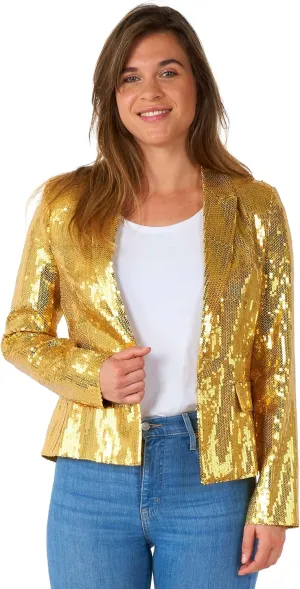 SUITMEISTER Women's Sequins Blazer - Party Blazer - Xmas Parties - Stylish, Jacket