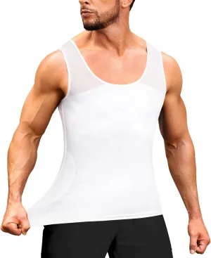 TAILONG Compression Shirt Men Shapewear Slimming Body Shaper Vest Workout Tank Top Undershirt