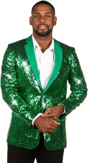 Tipsy Elves Men's Colorful Allover Sequin Blazers - Shiny Holiday New Years Ever Jackets