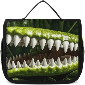 Toiletry Bag for Women Men Ed with The Sharp Teeth of A Plant Makeup Bag with Hanging Hook Waterproof Bathroom Cosmetic Bag Large Capacity Travel Bag for Toiletries Accessories