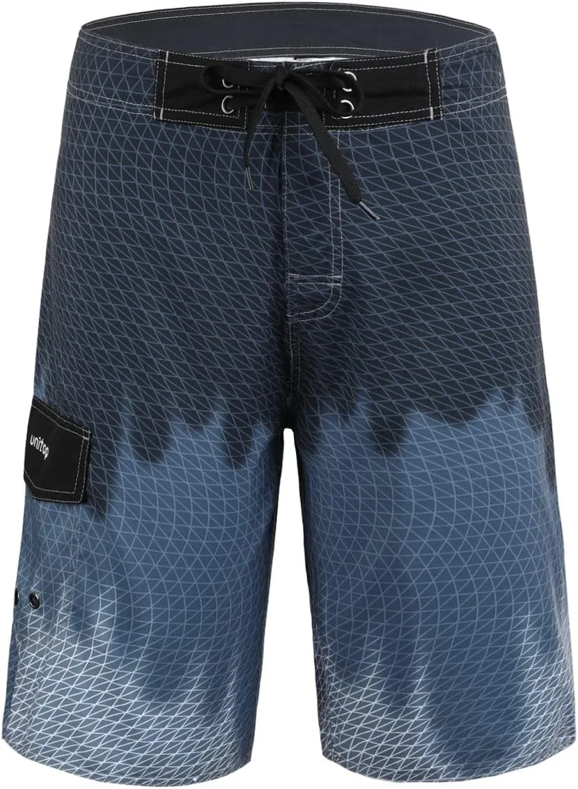 unitop Men's Swim Trunks Beachwear Quick Dry Hawaiian Printed