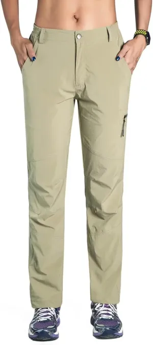 unitop Women's Quick Dry Water Resistant Hiking Cargo Pants