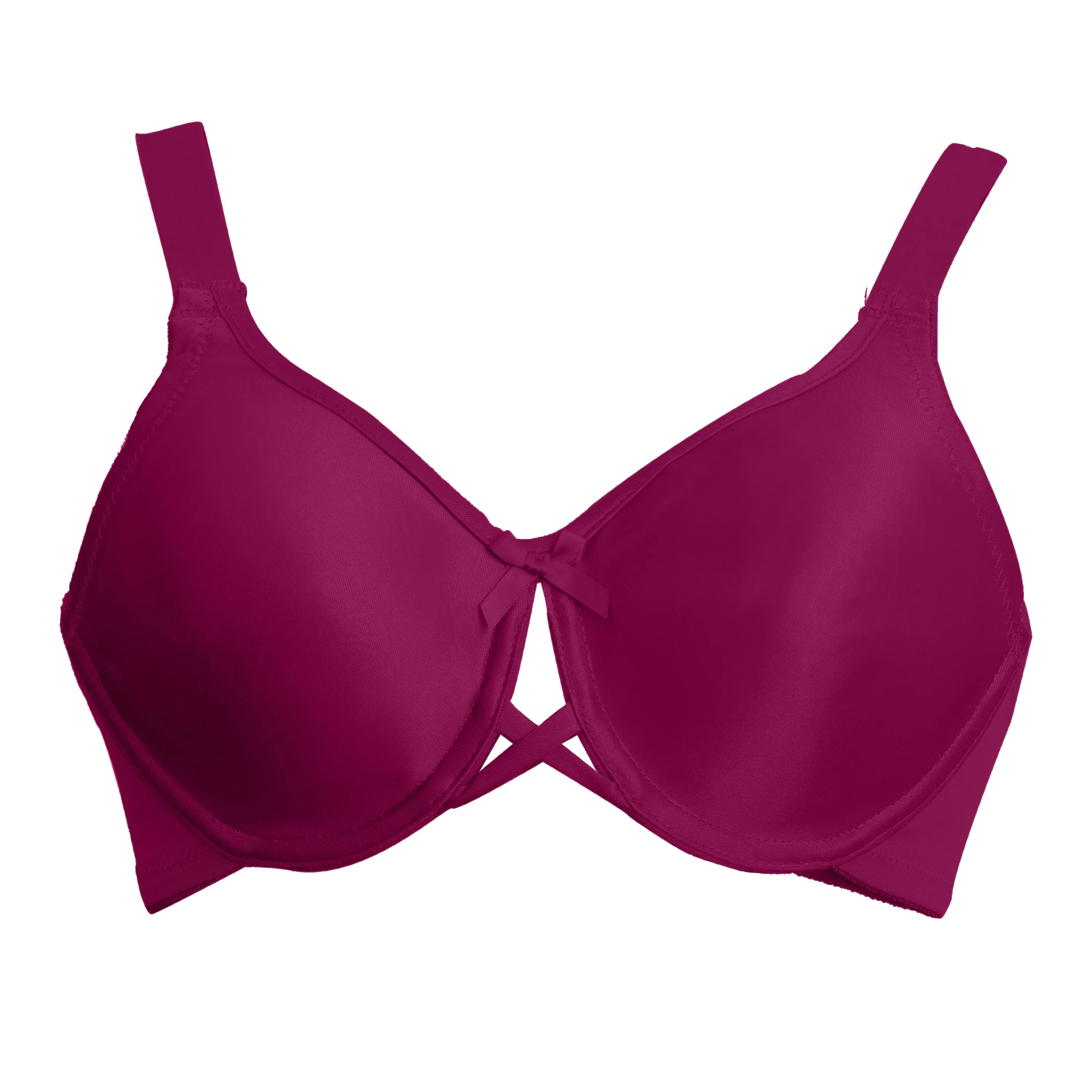 Va Bien Seamless Minimizer Underwire Wine Bra 601