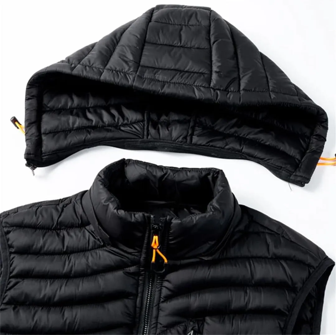 Winter Mens Sleeveless Jacket Vest Autumn Warm Thick Coats Male Cotton-Padded Waterproof Waistcoat Vest