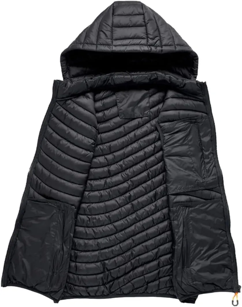 Winter Mens Sleeveless Jacket Vest Autumn Warm Thick Coats Male Cotton-Padded Waterproof Waistcoat Vest
