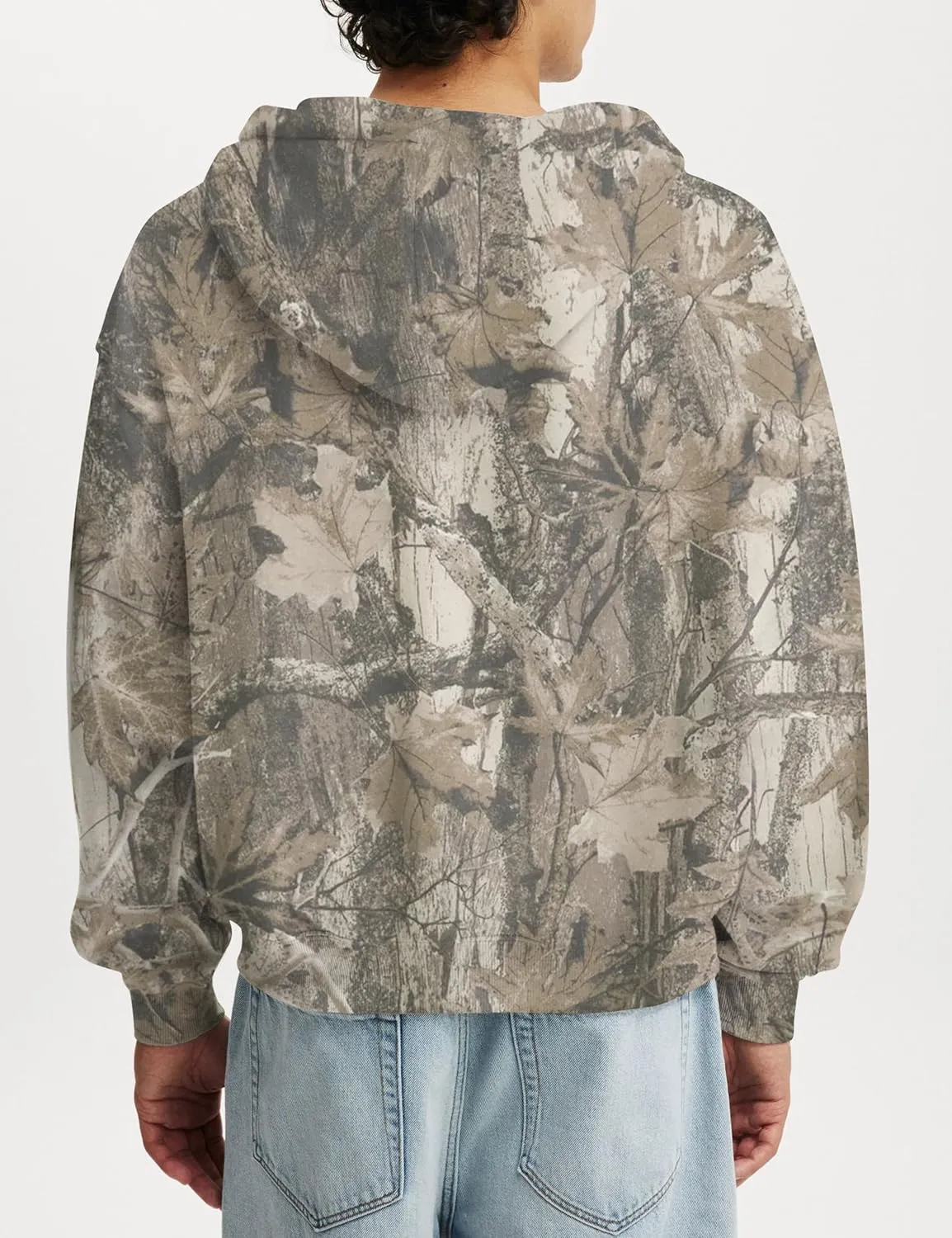 Women Camo Zip Up Hoodies Oversized Hooded Sweatshirt Pullover Long Sleeve Fleece Sweater Fall Winter Outfits