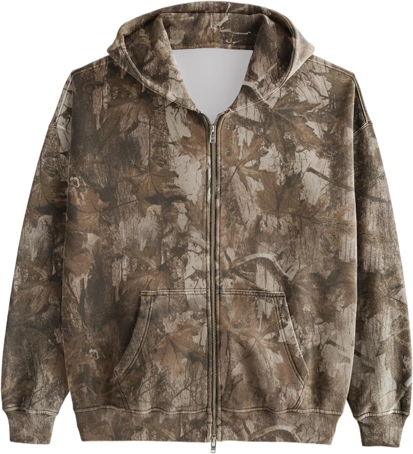 Women Camo Zip Up Hoodies Oversized Hooded Sweatshirt Pullover Long Sleeve Fleece Sweater Fall Winter Outfits