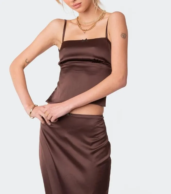 Women Y2K Ruffle 2 Piece Skirt Set Sleeveless Tube Crop Top Y2k Sexy Mesh See Through Cutout Maxi Skirt Clubwear