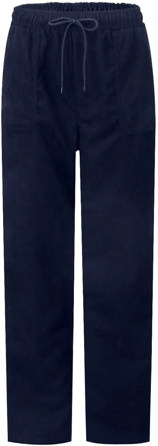 Womens Corduroy Cuffed Pants 2025 Trendy High Waisted Straight Leg Drawstring Trousers Work Office Dress Casual Pants