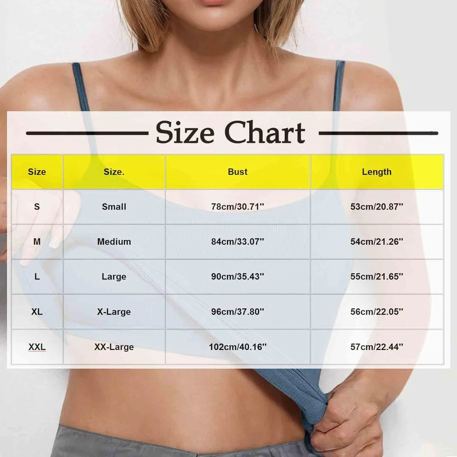Women's Tank Top With Built In Bra Ribbed Knit Layer Shelf Bra Camisoles Spaghetti Strap Yoga Basic Cami Undershirts