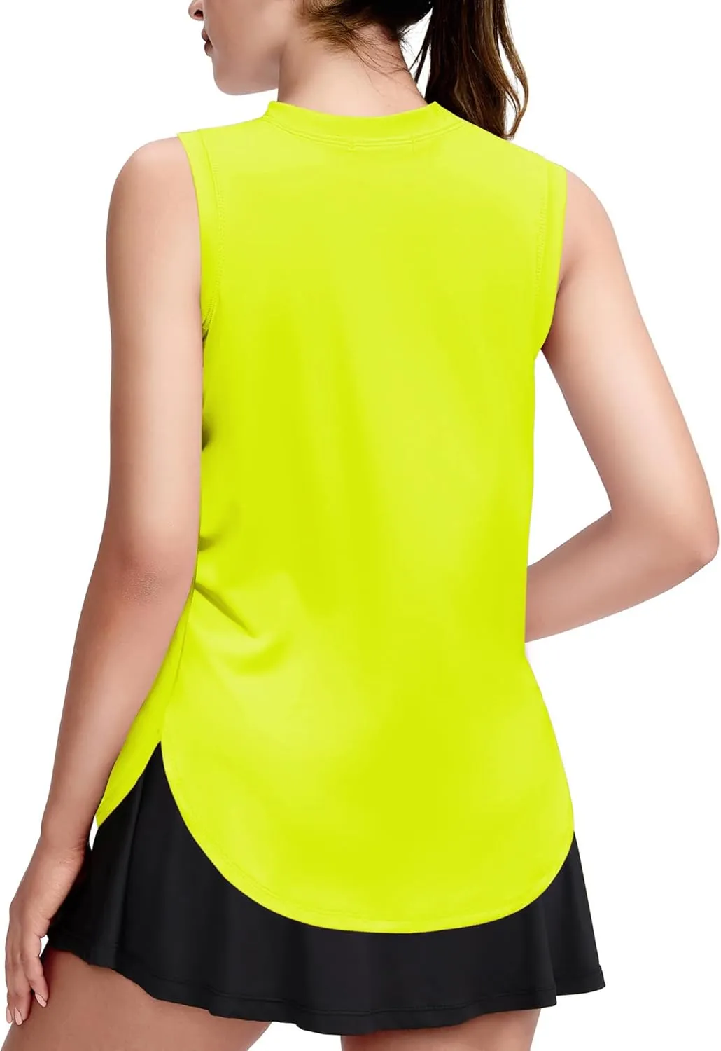 Zaclotre Girls Athletic Tank Tops High-Low Hem Loose Fit Summer Top Kids Sleeveless Sport Shirts 5-14 Years