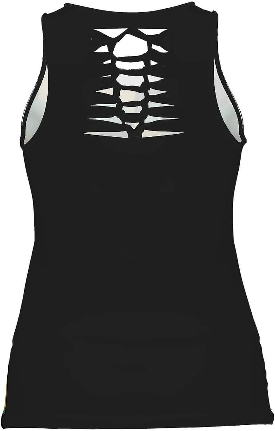 Zakqeik Jamaica Womens Basic Crop Tank Top Casual Solid Round Neck Sleeveless Camisole